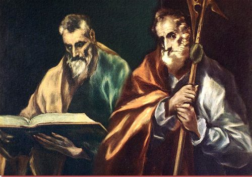 Pope Benedict and Saints Simon and Jude