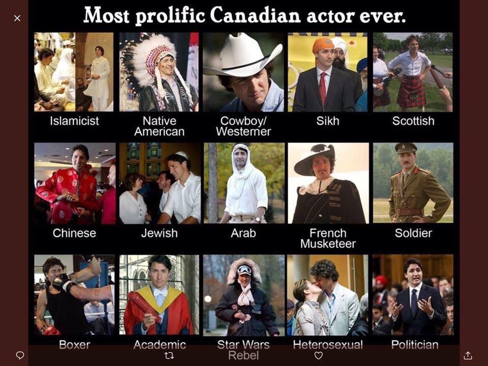 The Many Faces of Justin Trudeau