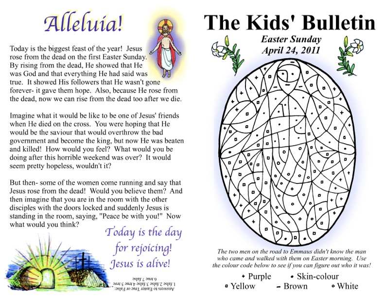 The Kids’ Bulletin:  A fun way for Catholic kids to learn about the Faith every week.
